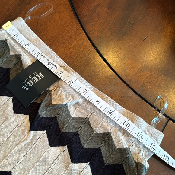 Hera Collection knitted stripped pencil skirt NWT M - Picture 6 of 8